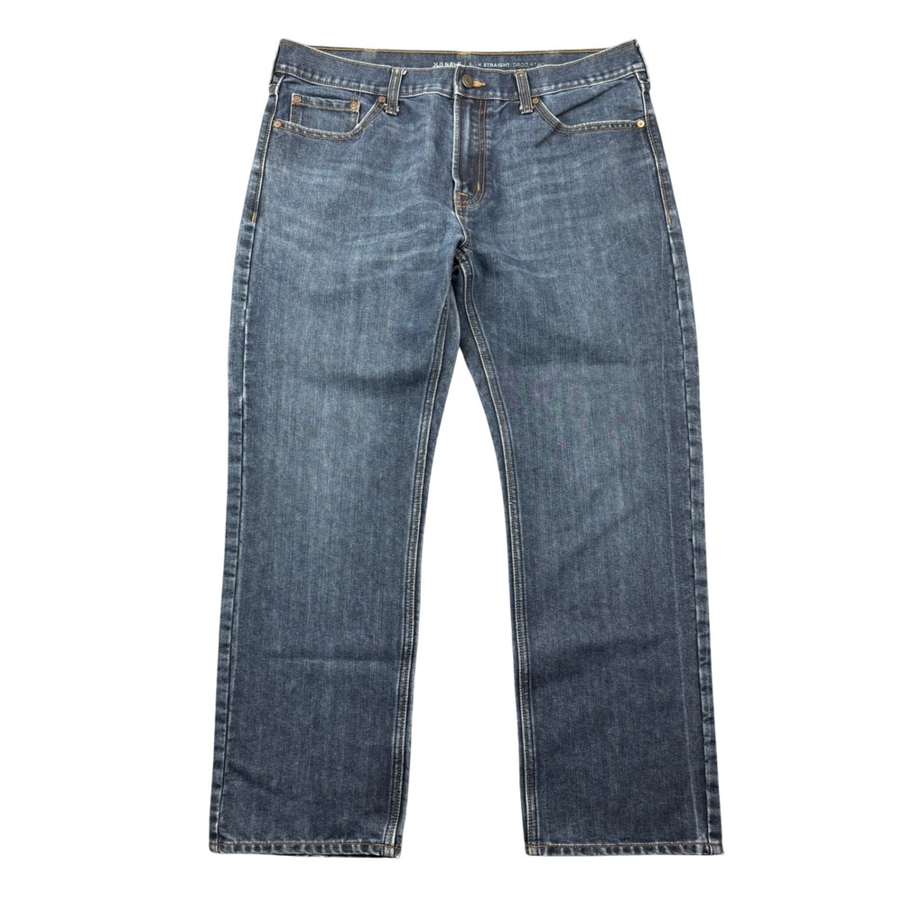 Old Navy Mens 36x30 (36x29) Slim Straight Blue Jeans Medium Wash Denim Pants